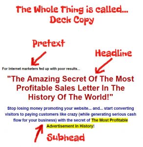 Copywriting formula