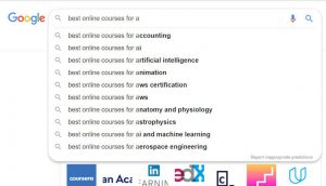 google results for eLearning courses