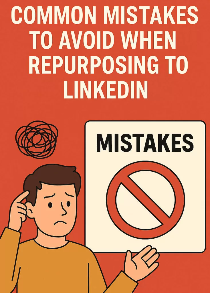 Mistakes to Avoid When Repurposing to LinkedIn