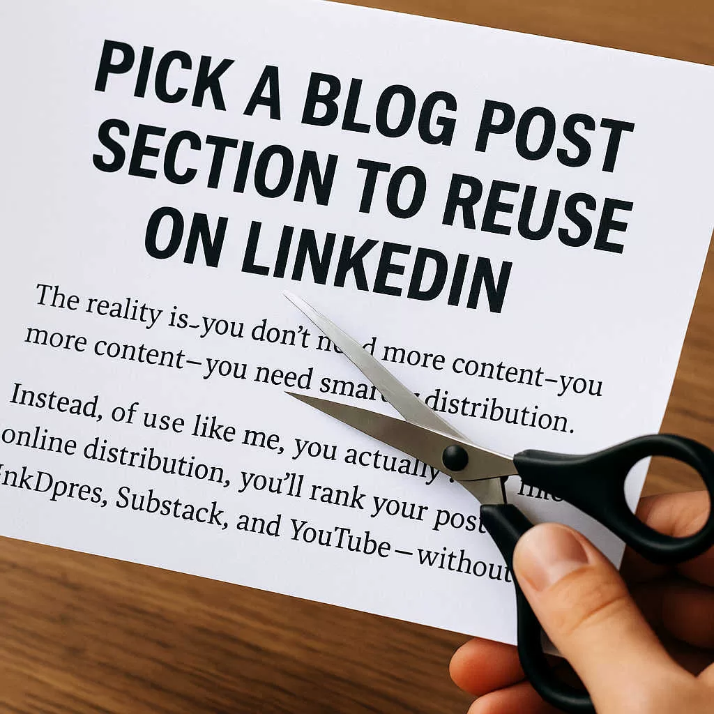 Repurposing content for LinkedIn
